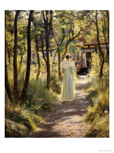 Marie in the Garden, 1895 - Peder Severin Kroyer Painting On Canvas